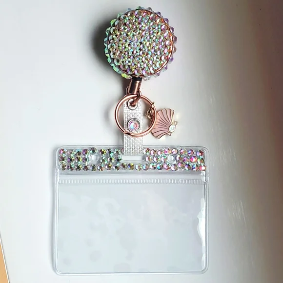 HANDMADE BY ME BLING ID BADGE WITH HOLDER❣️🎀 - Picture 6 of 6